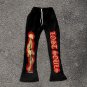 Lose Soul Print Flared Trousers