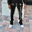 Men's Street Graphic Contrast Bootcut Sweatpants