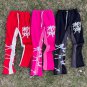 Vintage Thorn Print Contrast Bootcut Sweatpants