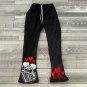 Death Do Us Part Print Casual Street Fleece-lined Pants