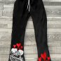 Death Do Us Part Print Casual Street Fleece-lined Pants