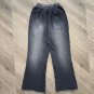 Black Vintage Pullover Hip-hop Stylish Washed Casual Flared Trousers