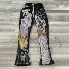 Patchwork Printed Street Casual Sweatpants