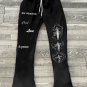 Men's Love & Peace Print Flared Sweatpants