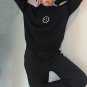 Letter Print Crew Neck Casual Sweater