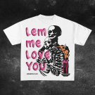 Casual Personalized Letter Skull Pattern Cotton Short Sleeve T-Shirt