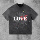 Vintage Lost& Spider Print Washed T-Shirt