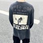 Purple Heart Hip Hop Vintage Washed Long Sleeve T-Shirt