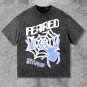 Vintage Feared Spider Print Washed T-Shirt