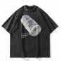 High Street Old Graffiti T-Shirt Retro Street Hip Hop Short Sleeves