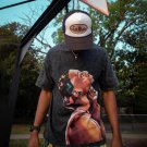 Vintage Praying Print Washed T-Shirt
