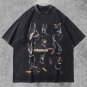 Vintage Oversized Doberman Print Washed T-Shirt