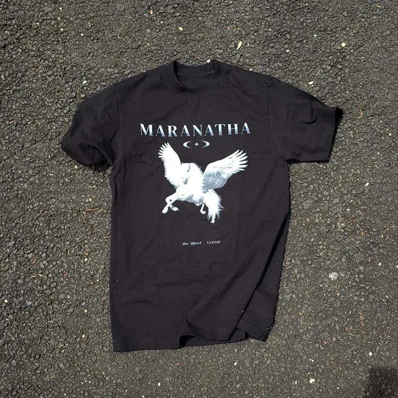 Fun Pegasus Print Short Sleeve T-Shirt