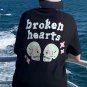 Men'S Broken Hearts Skull Print T-Shirt