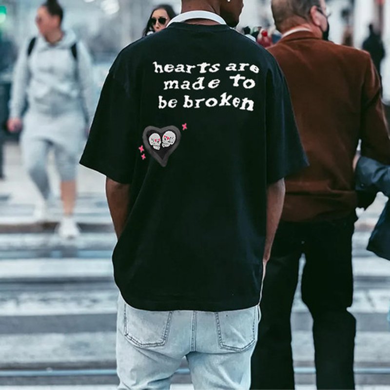 Men'S Hearts Are Made To Be Broken Print T-Shirt