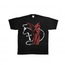 Black Angel Rosary And Cross Short Sleeve T-Shirt