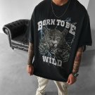 Born To Be Wild Print Short Sleeve T-Shirt