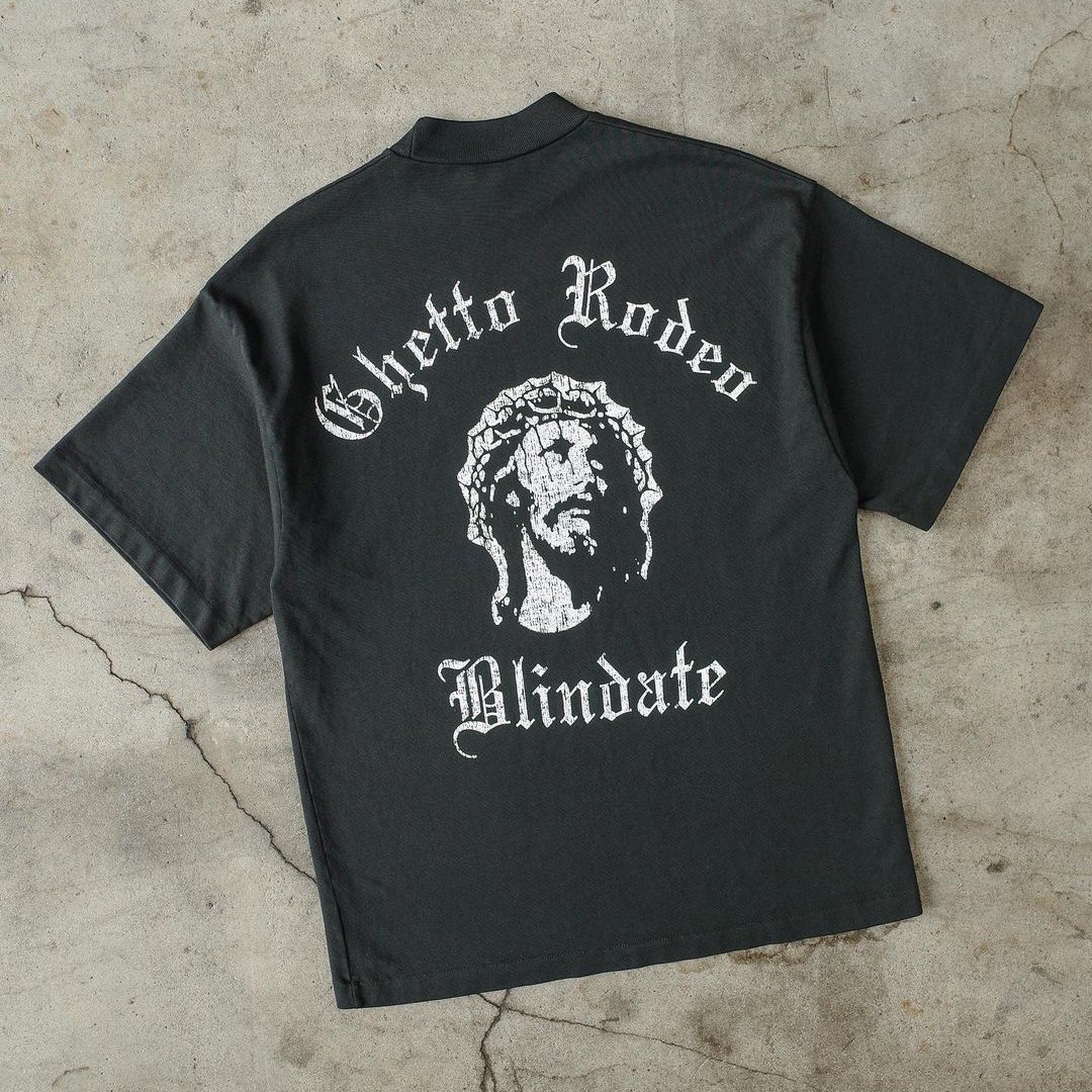 Ghetto Rodeo Print Short Sleeve T-Shirt