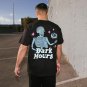 Puff Print Dark House Skull T-Shirt