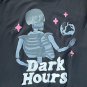 Puff Print Dark House Skull T-Shirt
