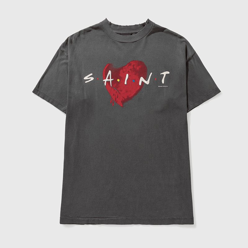 Saint Lover Print Short Sleeve T-Shirt
