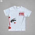 3rd Eye Lovely Hearts Print Short Sleeve T-Shirt