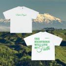 Christian Live By Faith Print Short Sleeve T-Shirt