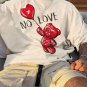 Men's Red Bear No Love Short Sleeve T Shirt