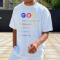 Funny God Print Short Sleeve T-Shirt