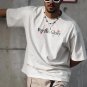Connected With God Forever Print Short Sleeve T-Shirt
