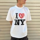 I Love NY Print Short Sleeve T Shirt