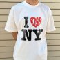 I Love NY Print Short Sleeve T Shirt