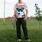Colorful Butterfly Letter Print Short Sleeve T Shirt(White)