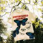 Colorful Butterfly Letter Print Short Sleeve T Shirt(White)