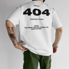 Funny Error 404 Print Short Sleeve T-Shirt