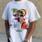 Graffiti Stitching Print Short Sleeve T-Shirt