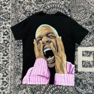 Funny Head Angry Print Casual Short Sleeve T-Shirt