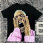 Funny Head Angry Print Casual Short Sleeve T-Shirt