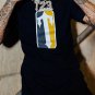 Simple Badge Color Contrast Casual Short Sleeve T-Shirt