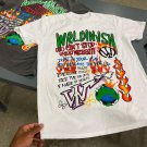 World Peace Graffiti Print Short Sleeve T-Shirt