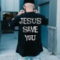 Jesus Save You Printed Short-Sleeved T-Shirt