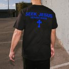 Seek Jesus Printed Simple Short-Sleeved T-Shirt