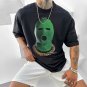 Green Masked Hip Hop Print Short Sleeve T-Shirt