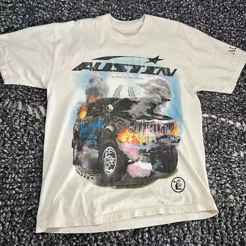 Mummy Post Malone Vintage Cotton Short Sleeve T-Shirt
