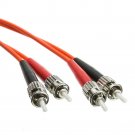 Fiber Optic Cable, ST _ ST, Multimode, Duplex, 62.5_125, 2 meter (6.6 foot)