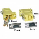 Modular Adapter, Yellow, DB9 Female to RJ45 Jack 31D1-1740YL