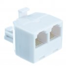 Phone Splitter (Straight), RJ11_RJ12 Male to RJ11_RJ12 Female PA-6P6C-ST