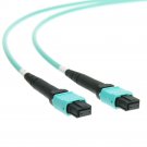 Plenum Fiber Optic Cable, MTP _ MTP (MPO), Multimode, Duplex, 12 Strand, 40_100 Gbps, 50_125, 5 mete