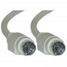 PS_2 Cable, Keyboard _ Mouse, PS_2(MiniDin6) Male, 6 Conductor, Straight, 15 foot