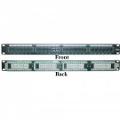 Rackmount 24 Port Cat5e Patch Panel, Horizontal, 110 Type, 568A & 568B Compatible, 1U